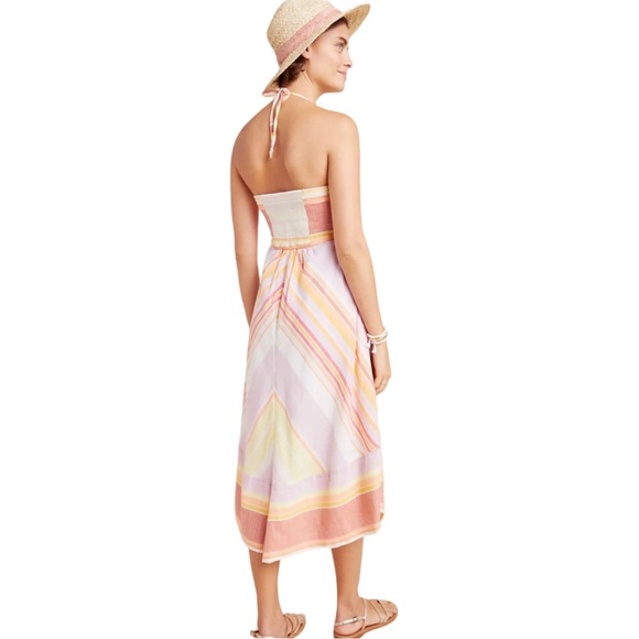 NWT Anthropologie Savannah Halter Dress Midi Woman’s 6 Small - Picture 3 of 7